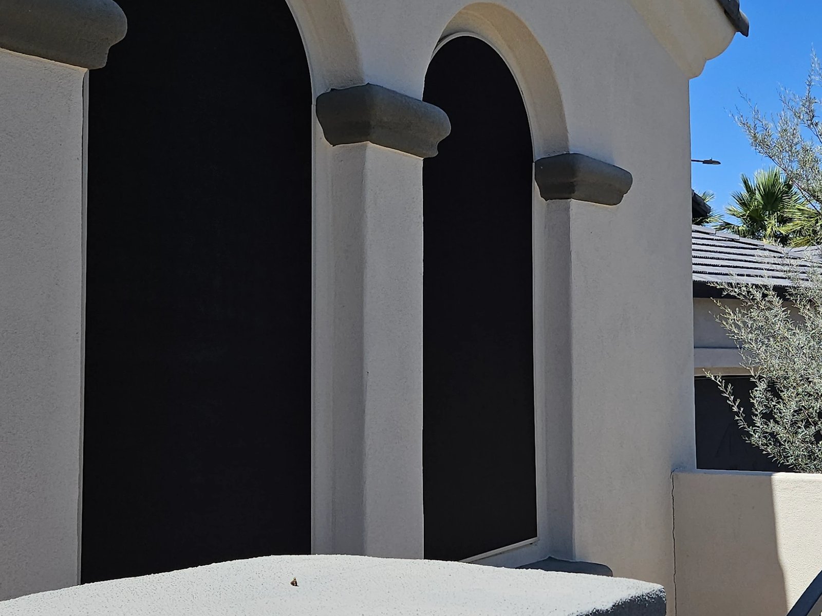 Restored arched sunscreens on a Gilbert home